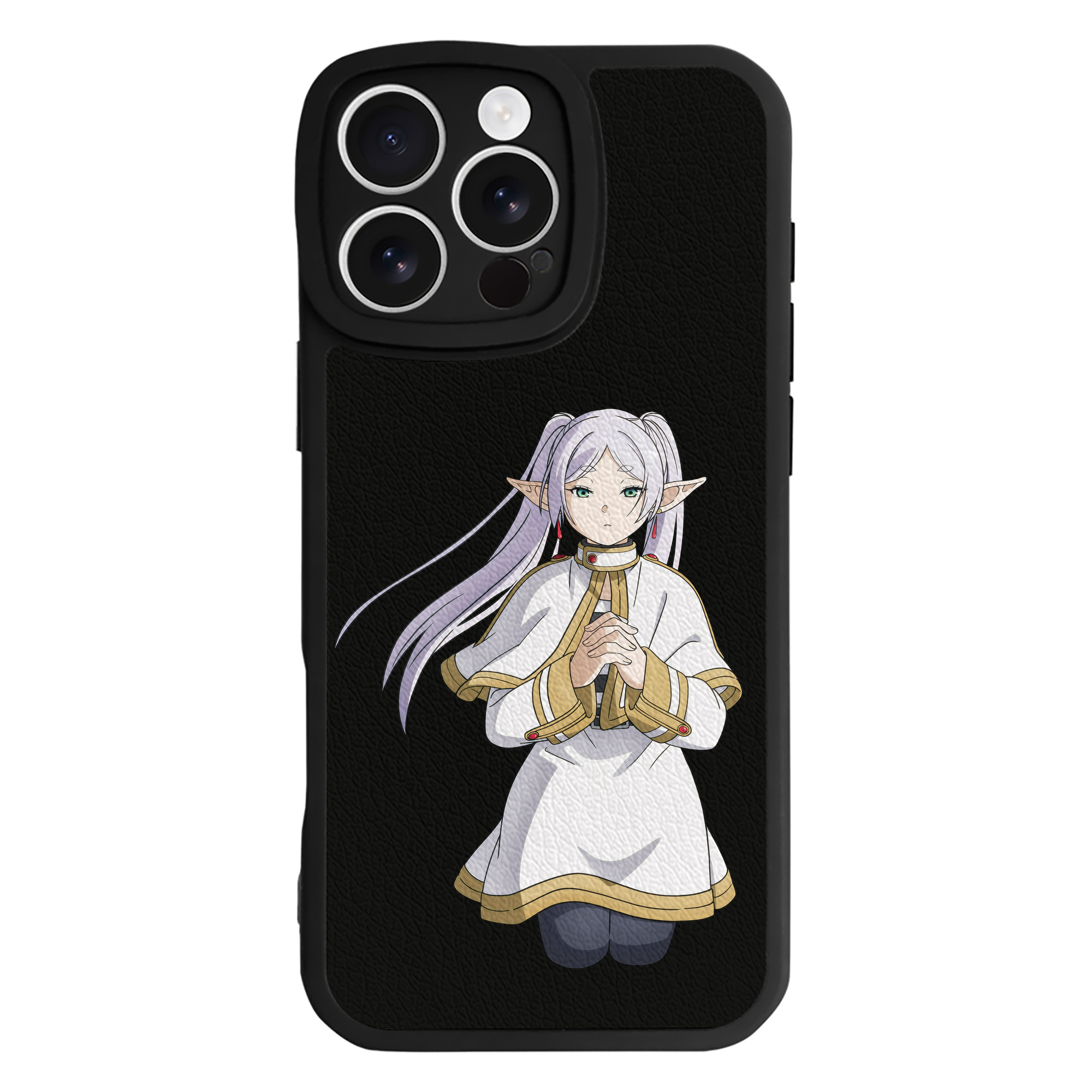 （画像用） 葬送のフリーレン Frieren 【iPhone 16シリーズ対応】シリコンスマホケース（レザー調） 材質：シリコン